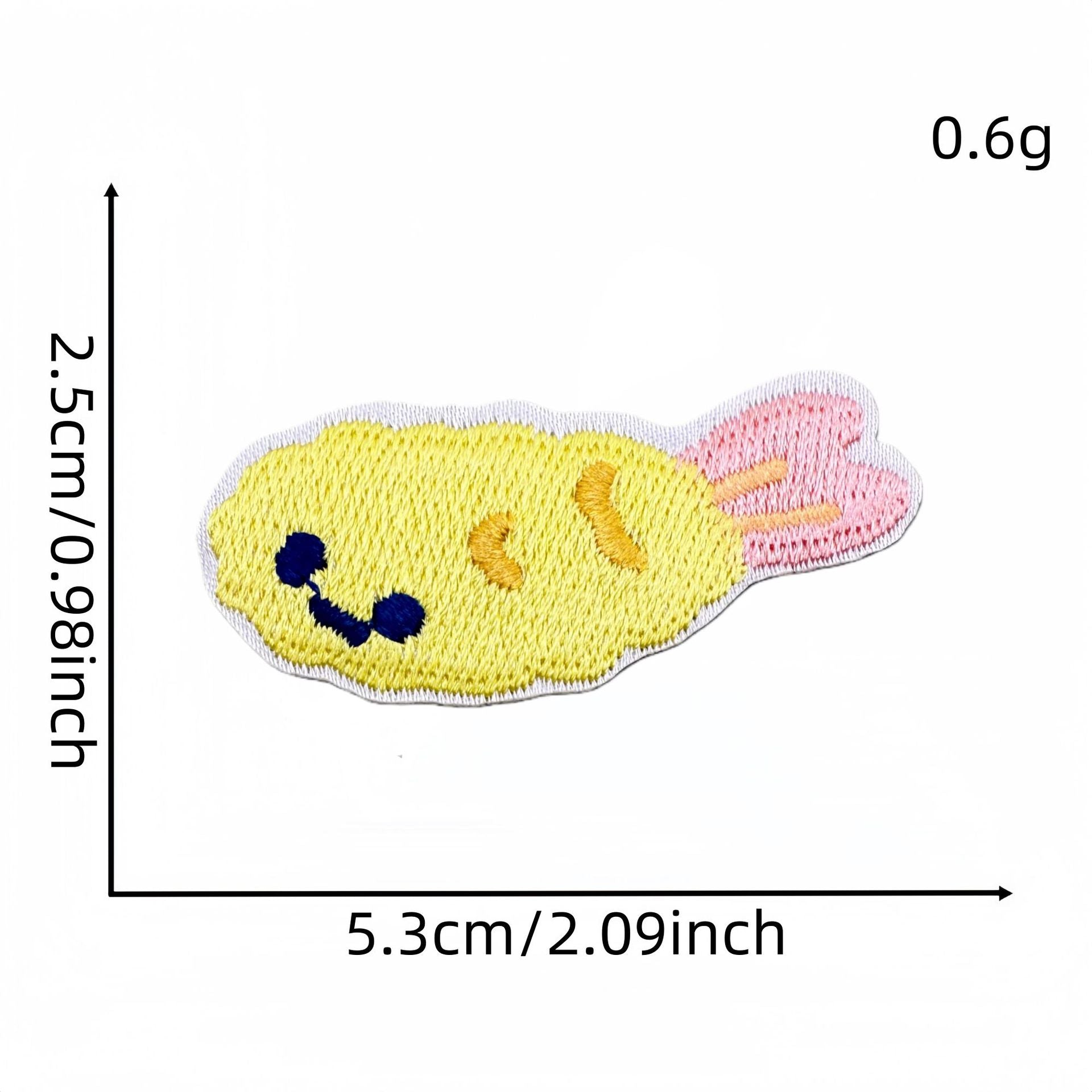 Wholesale Cartoon Salmon Sushi Iron On Embroidery Patch Fashion Decorative Clothing Accessory For DIY Craft And Party Gift Resale