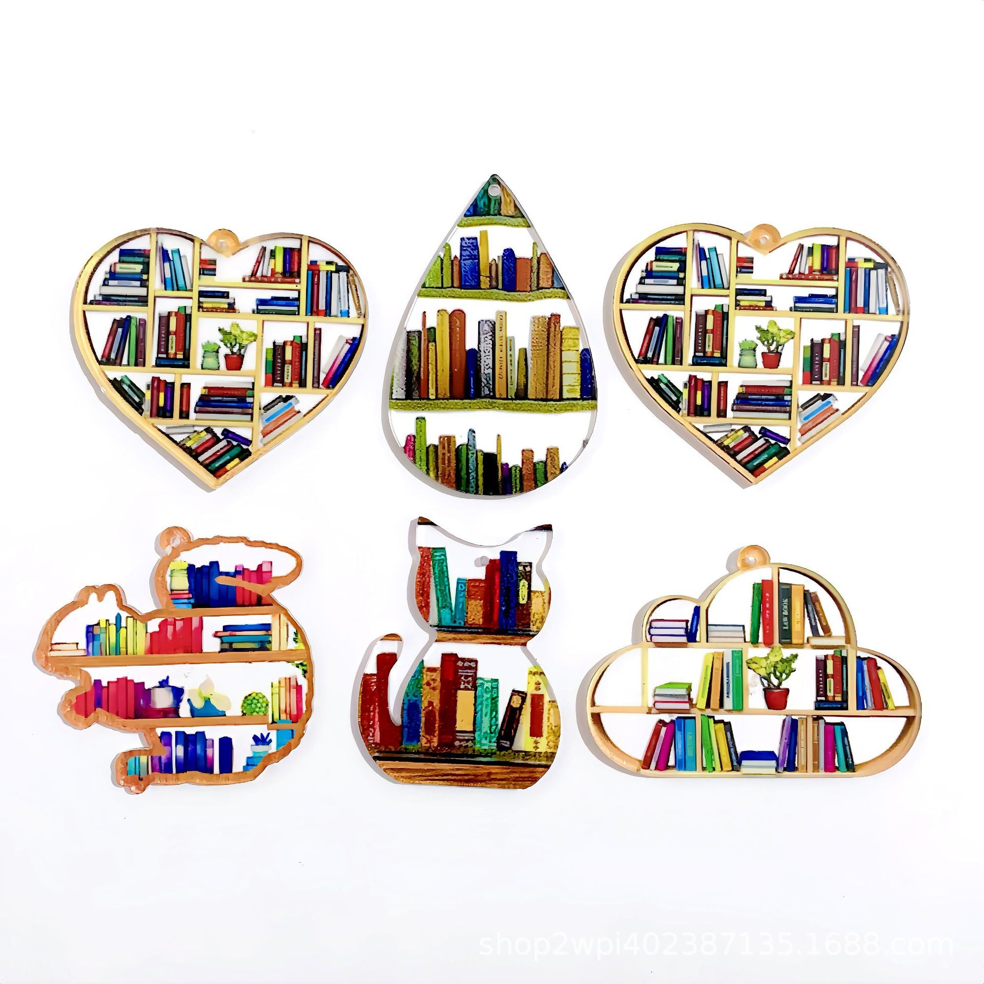 Wholesale 30pcs Bookshelf Campus Style Teacher DIY Accessories