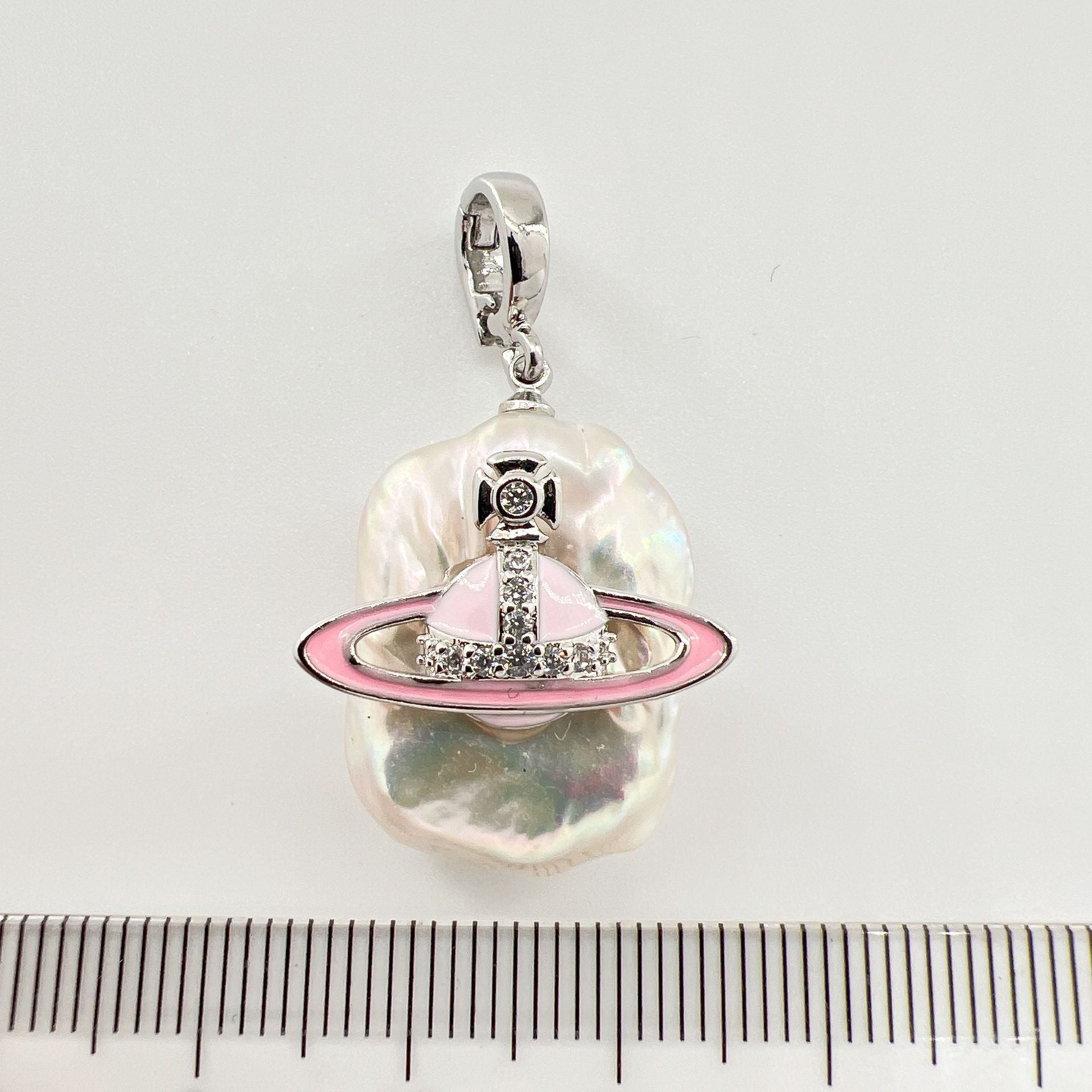 Wholesale Copper Gold Plated Baroque Pearl Saturn Lucky Bag Maneki Neko Snowflake Pendant Necklace Clasp