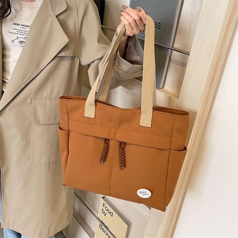 Wholesale Canvas Large Capacity Tote Bag Nylon Cloth Shoulder Bags