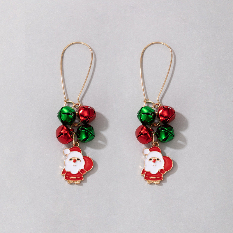 Wholesale Christmas Colorful Pearl Earrings