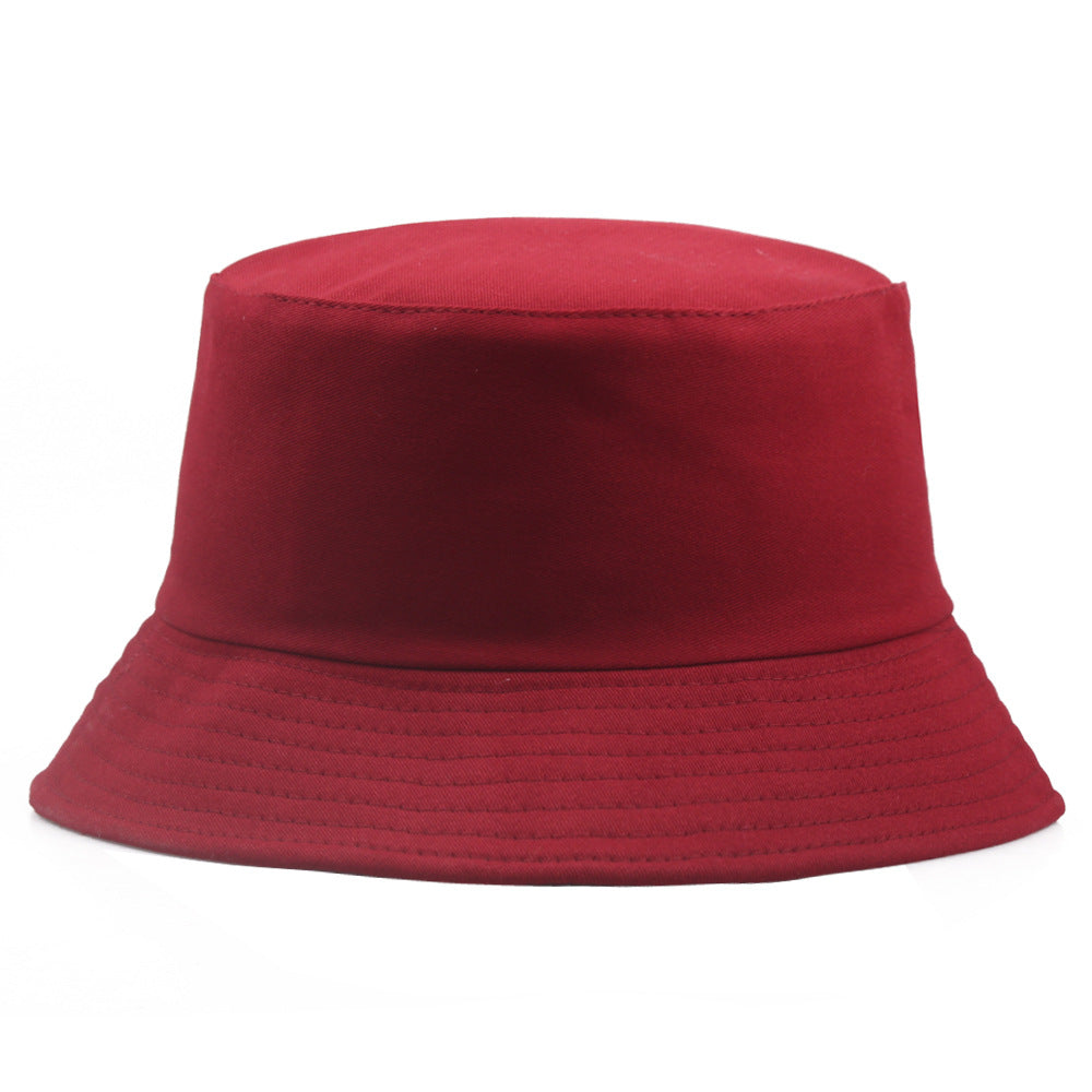 Wholesale Pure Cotton Solid Color Embroidered Logo Bucket Hat