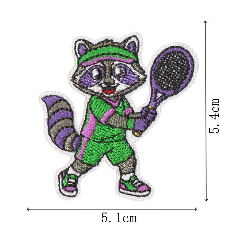 Wholesale Stylish Cute Animal Polyester Iron On Patches 9 Piece Set For Towels Clothing DIY Craft Boutique