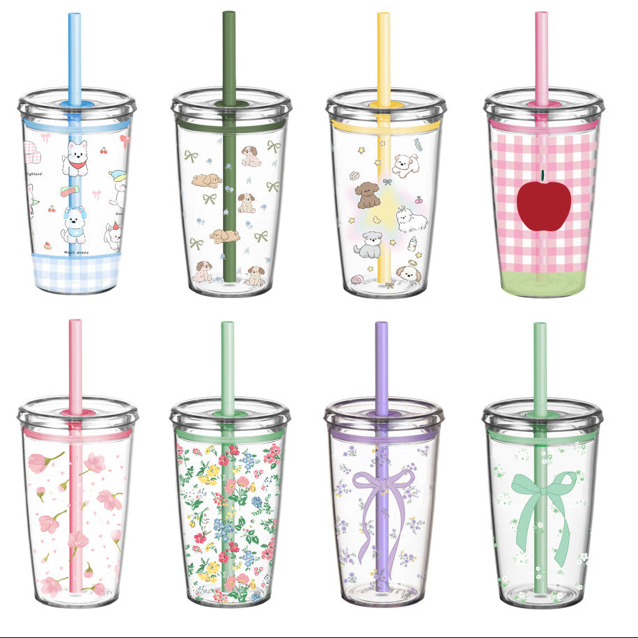 Wholesale Candy colored straw water cup