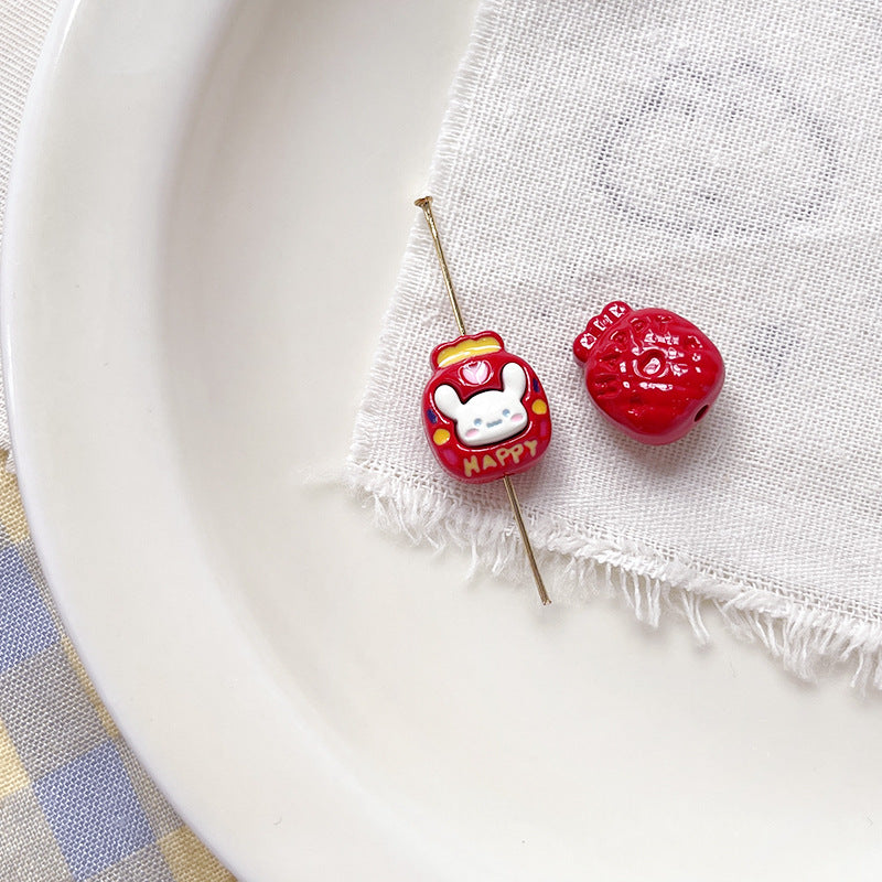 Wholesale 10pcs Cartoon Cute Dog Cute cartoon dog paw print Beads