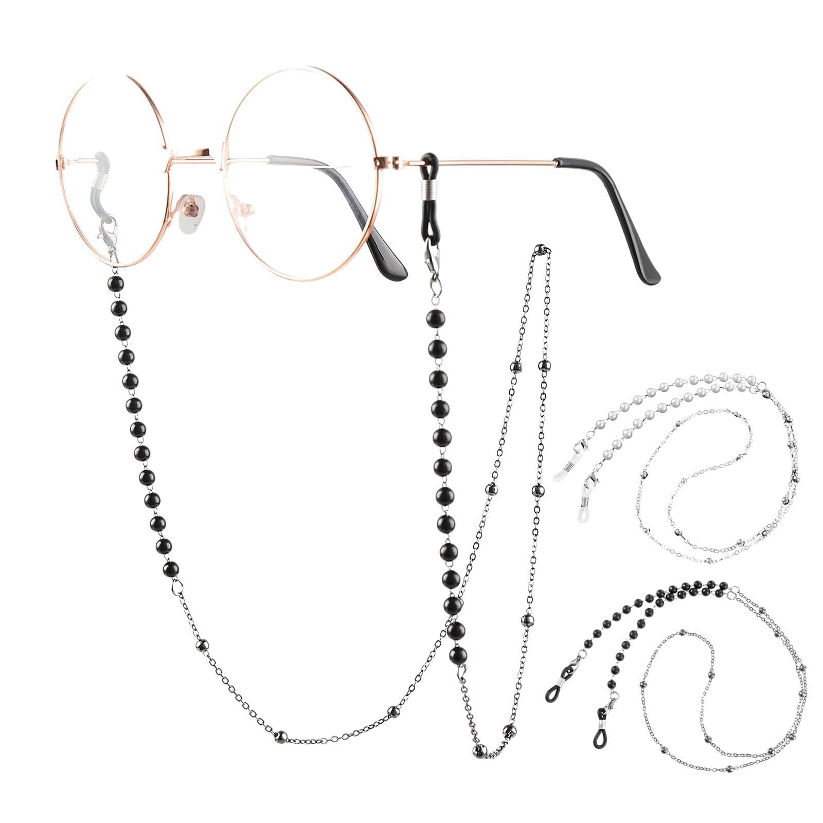 Wholesale Glasses Necklace Pearl Sunglasses Anti-lost Glasses Rope Zippe