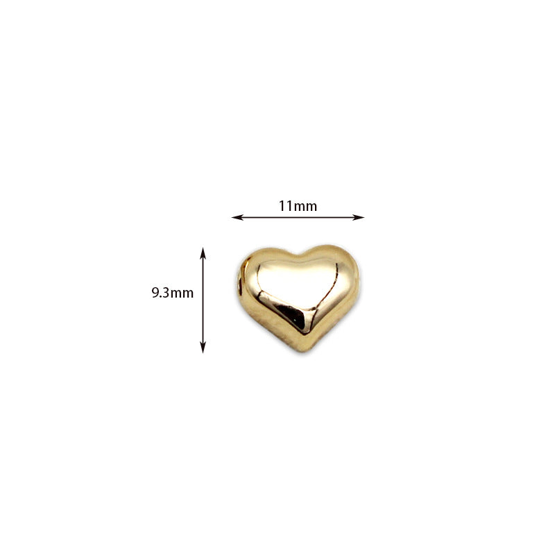 Wholesale of Cross Three-dimensional Love Copper DIY Jewelry Accessories