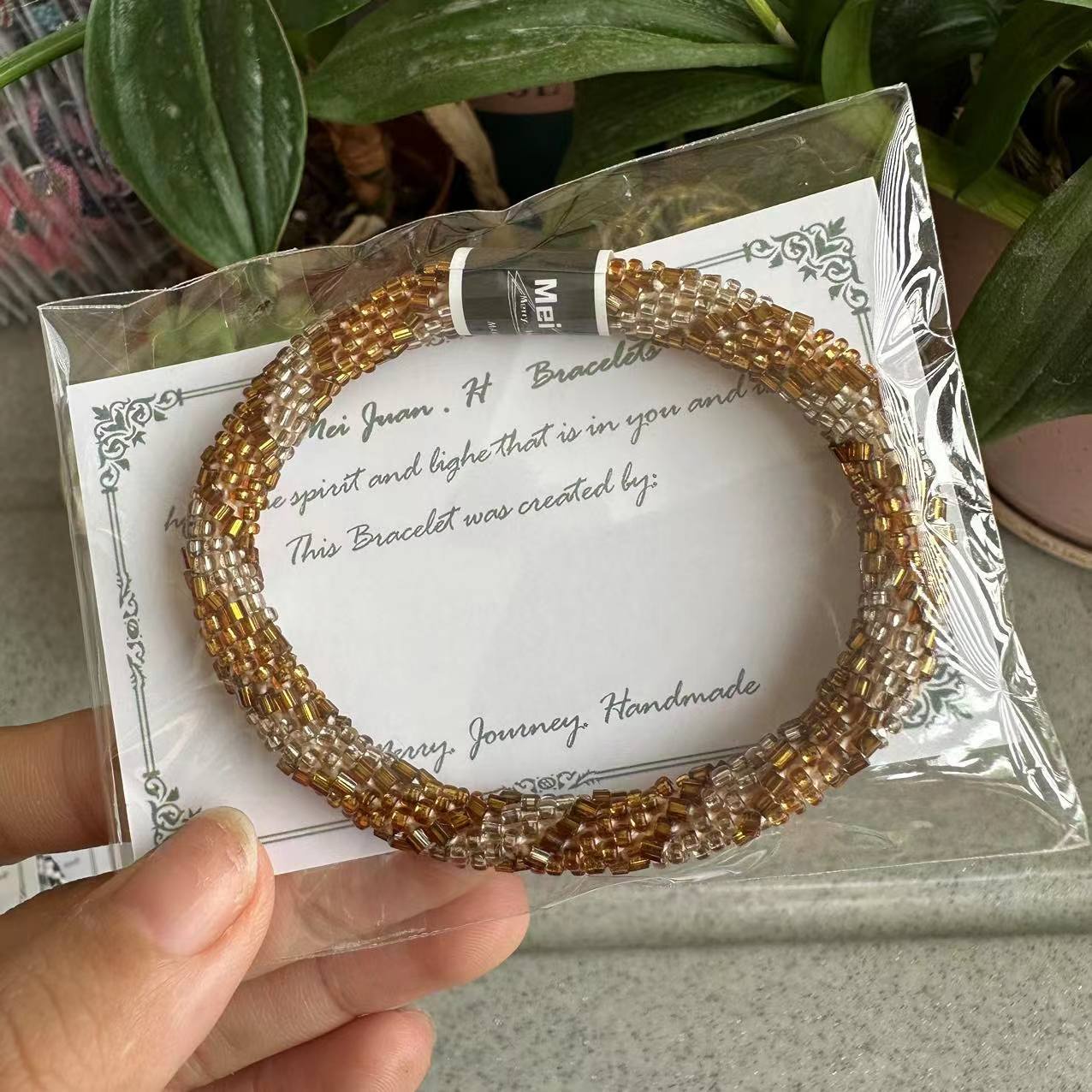 Wholesale Nepalese Hand-woven Japanese Essential Oil Diffuser Bohemian Beaded Bracelet