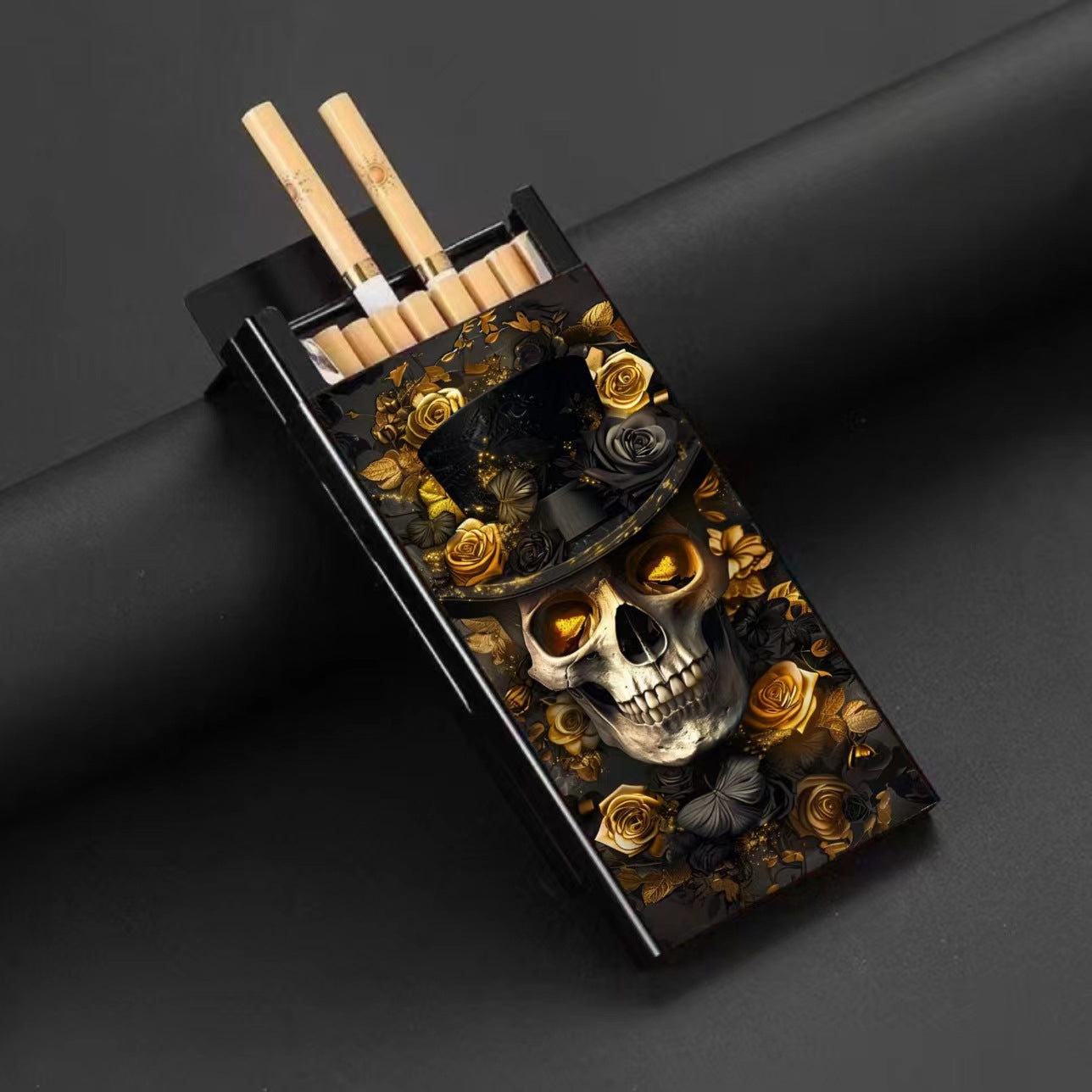 Wholesale Metal Fine Tube Anti Drop and Moisture-proof Painted Creative Cigarette Box