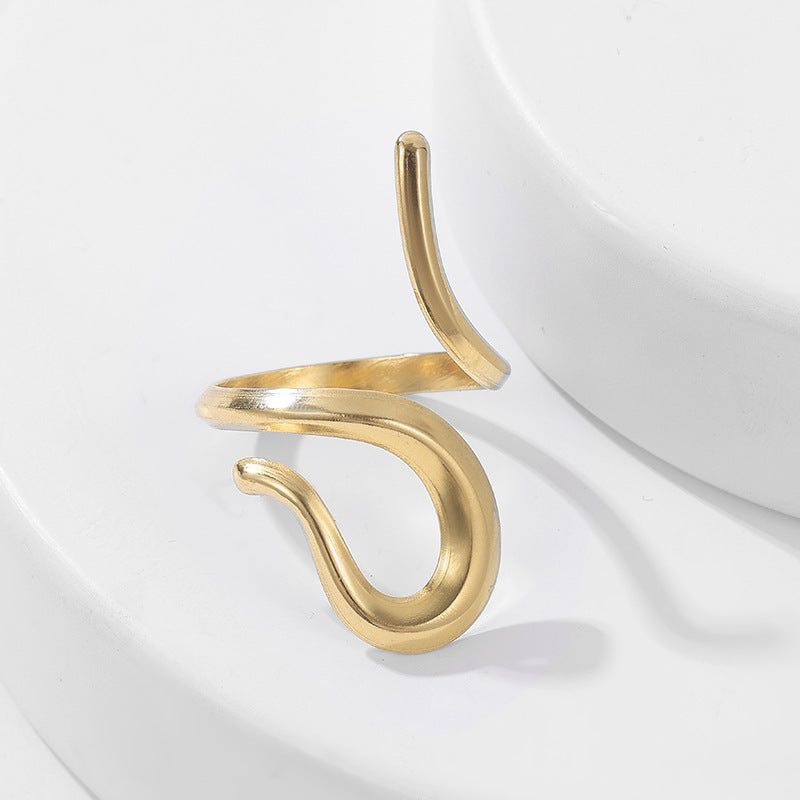 Wholesale Open-Style Stainless Steel Ring — Minimalist &  Understated Design ( Non-Fading)