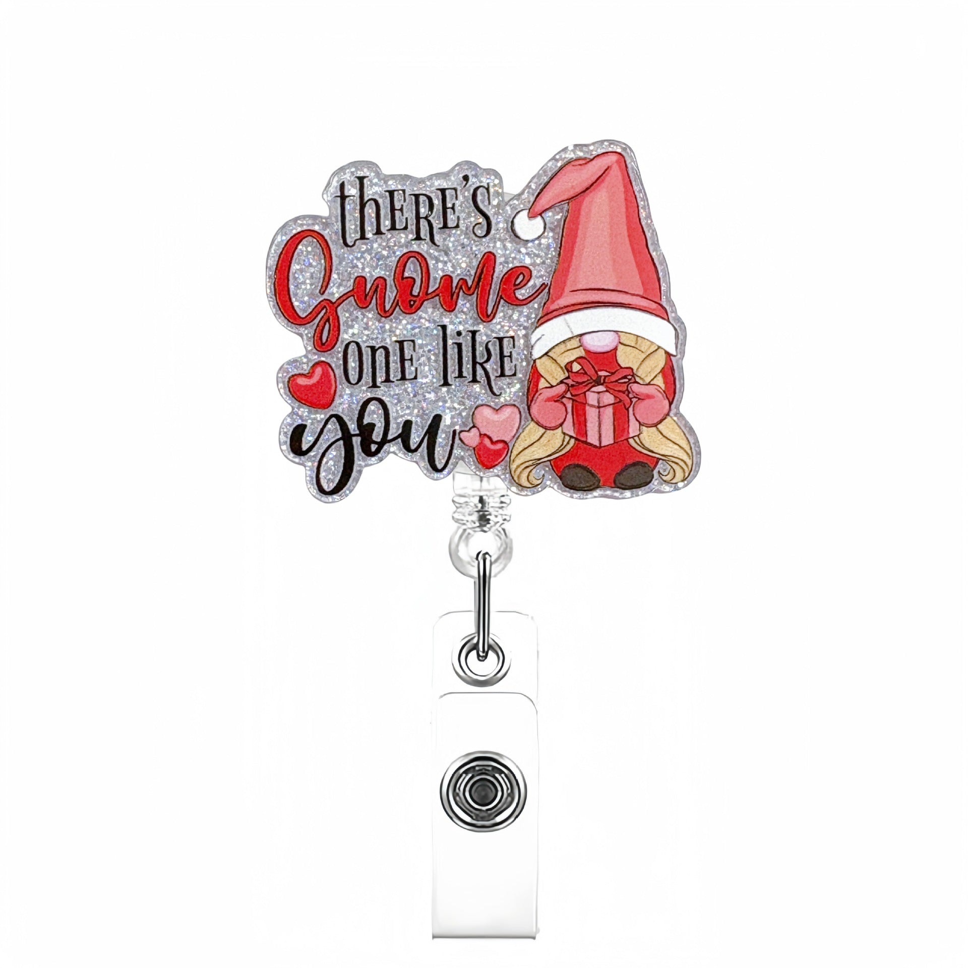Wholesale Valentine' s Day Acrylic Telescopic Badge Reels