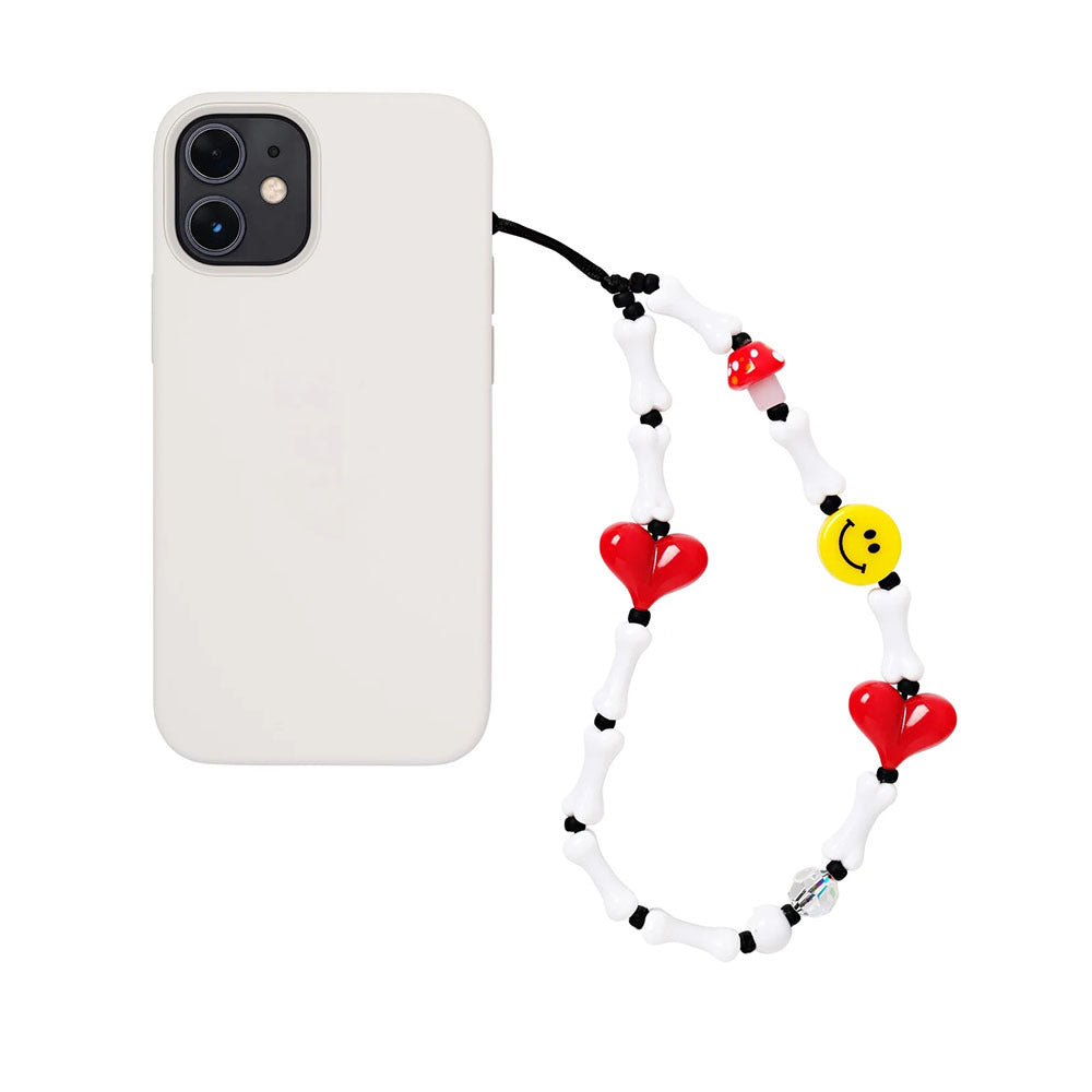 Wholesale Smiley Face Mobile Phone  Funny Bone Wristband Mobile Phone Chain