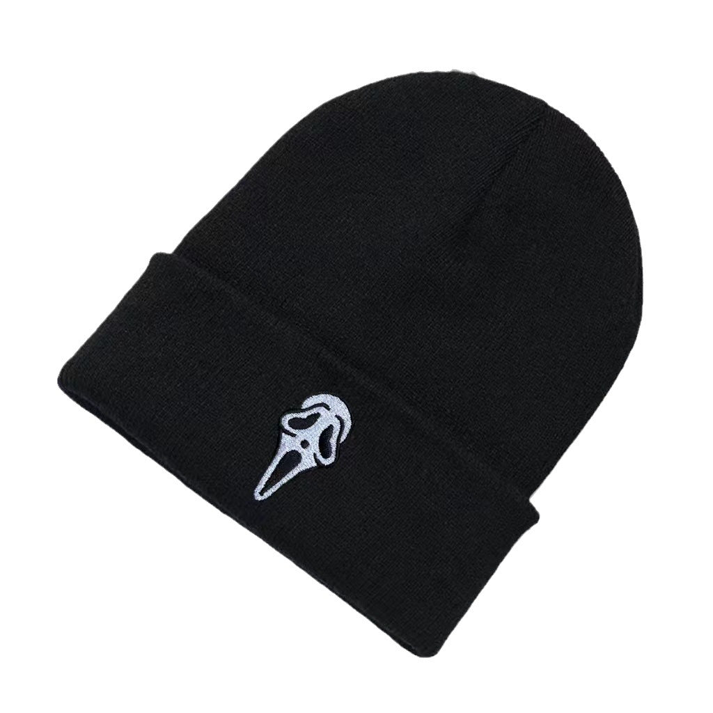 Wholesale Halloween Skull Acrylic Knitted Hat