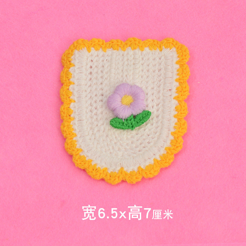 Wholesale Cute Cartoon Embroidered Fabric Patches With Floral And Fruit Designs For Clothing And Bags