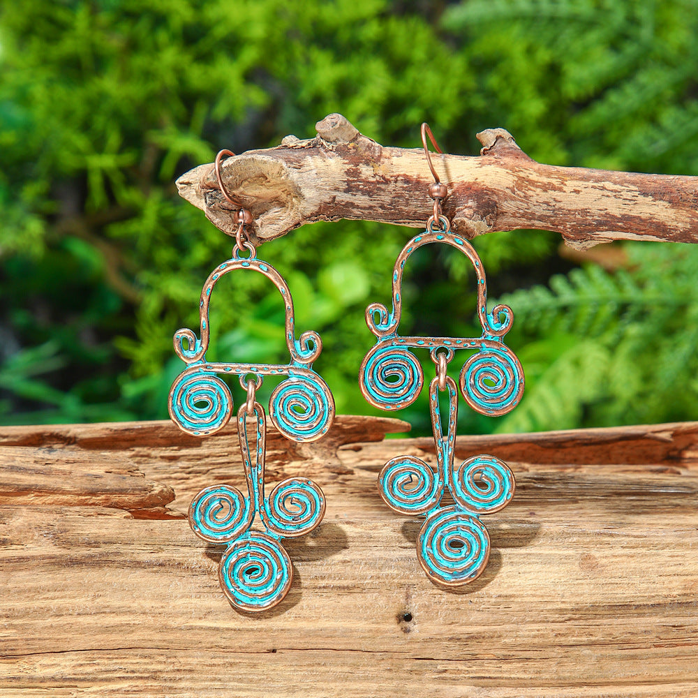 Wholesale Bohemian Retro Tassel Earrings Zinc Alloy Fashion Accessory For Party Wear And Resale