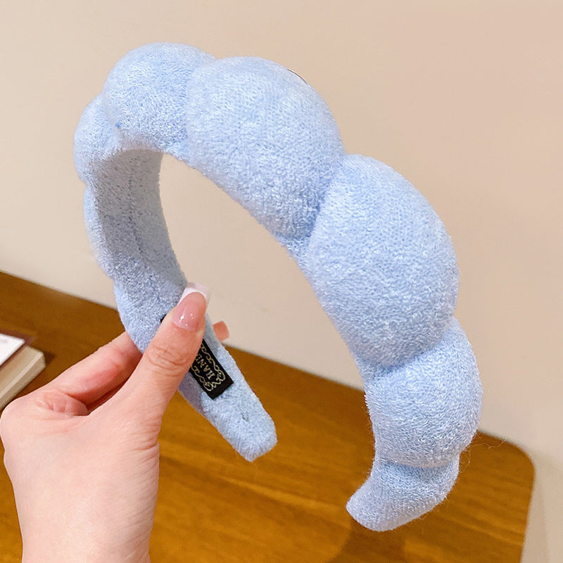 Wholesale Braided high top face wash makeup headband