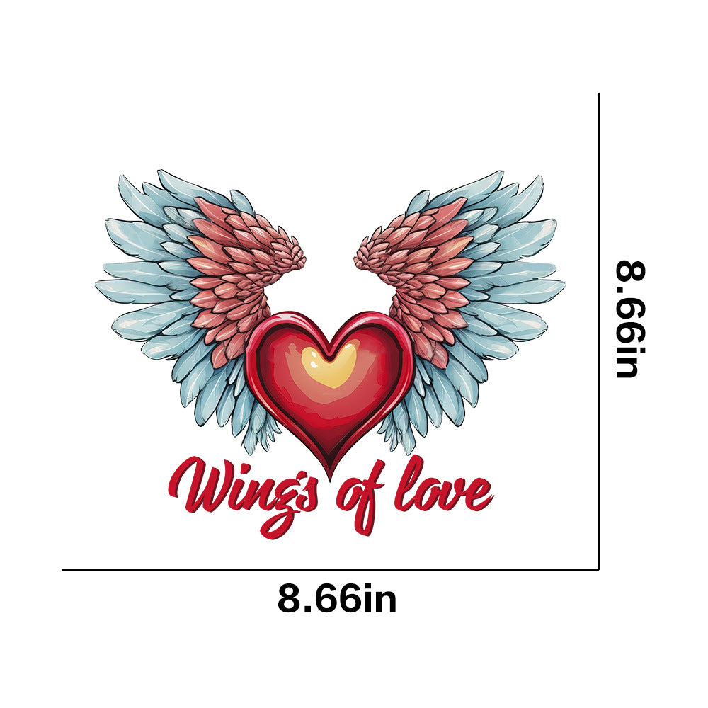 Wholesale 10pcs Angel Wings UV DTF Ready to Press Transfers Wraps