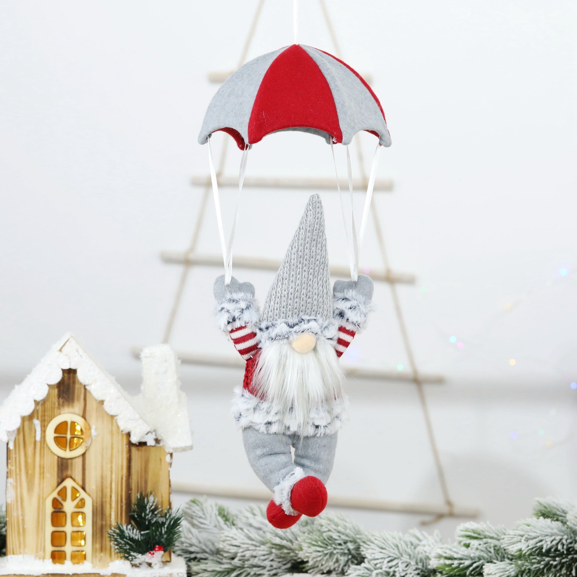Wholesale Christmas Fabric Faceless Parachute Elderly Parachute Decoration Hanging Parts