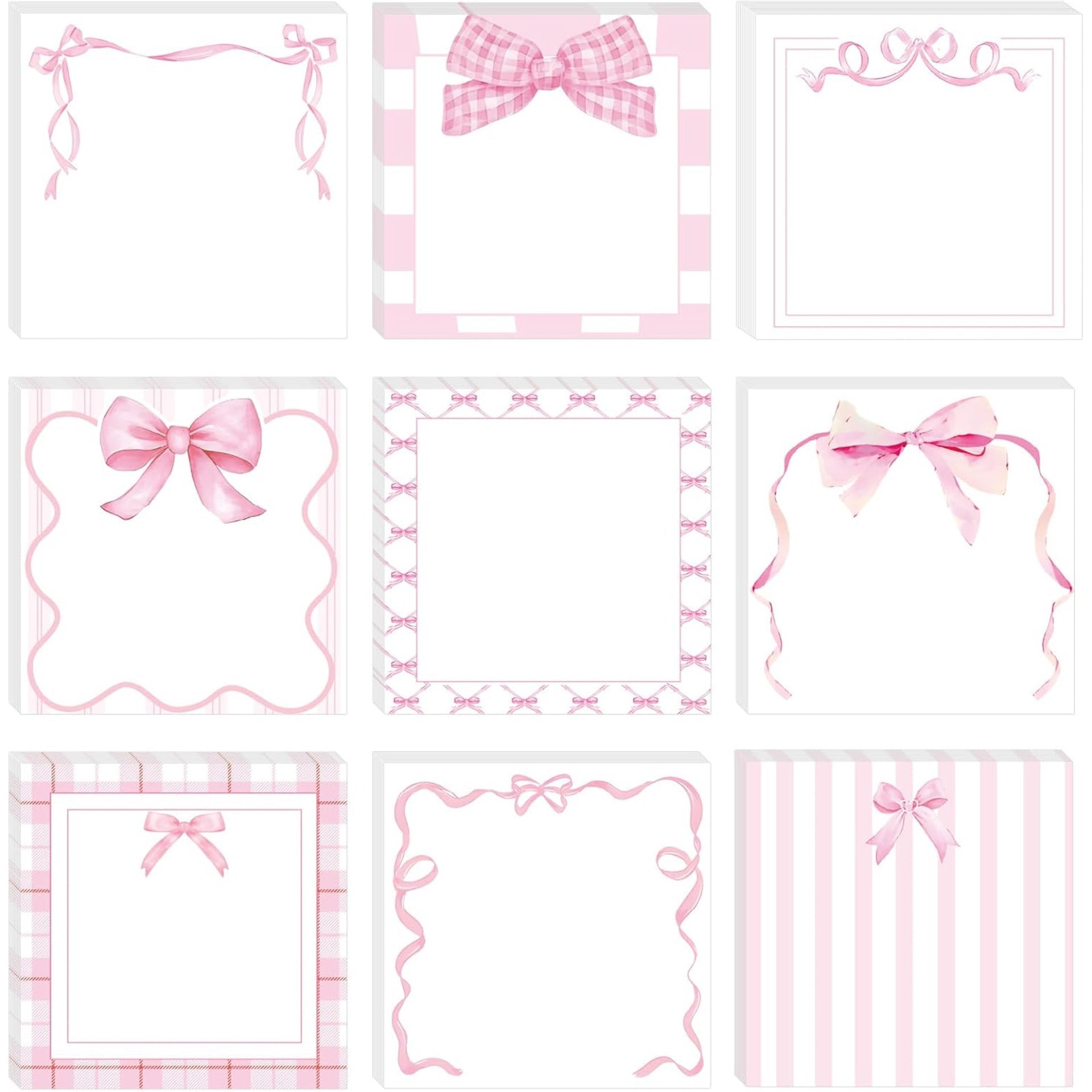 Wholesale  Creative Sticky Notes Pink Bow Cute