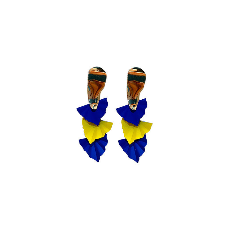 Wholesale Triangular Tree Leaf Earrings