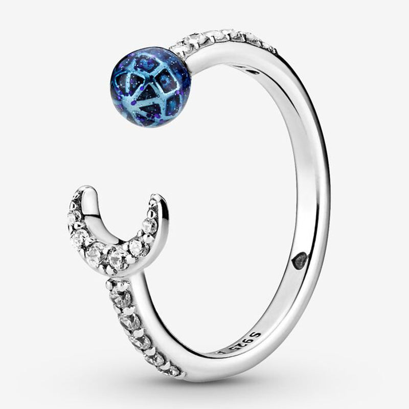 Wholesale Fashion dark purple Pansy Ring