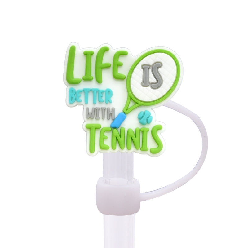 Wholesale Random 100pcs 10MM Tennis Sports Dust Plug Straw Accessories