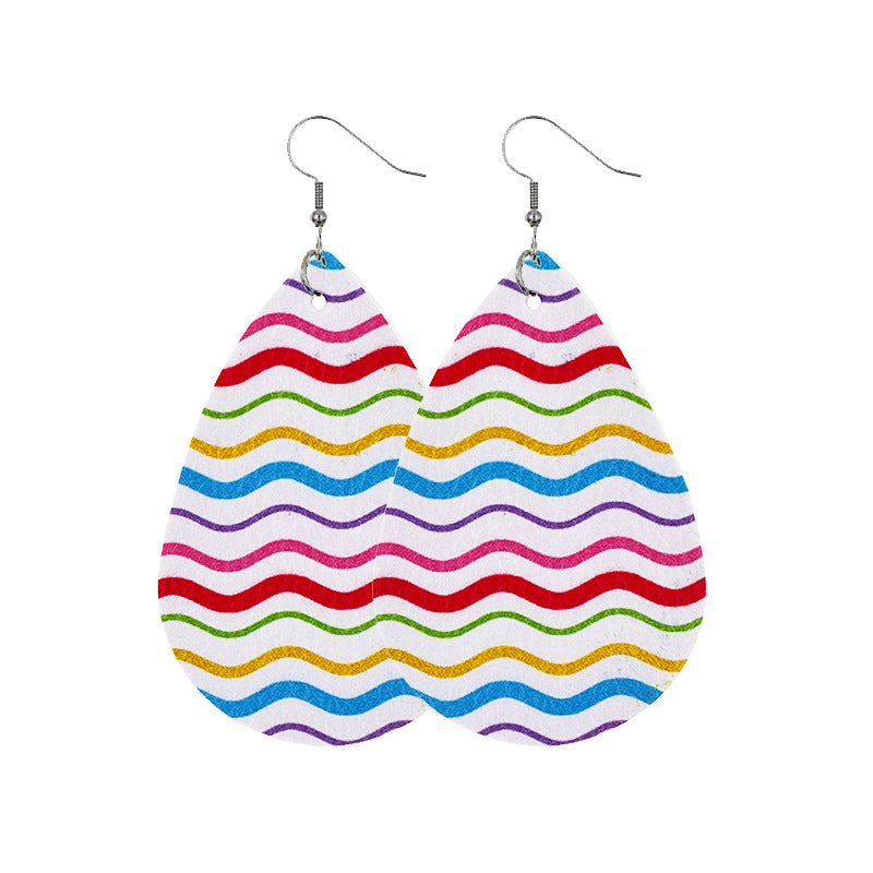 Wholesale Easter Cute Chick Leather Earrings