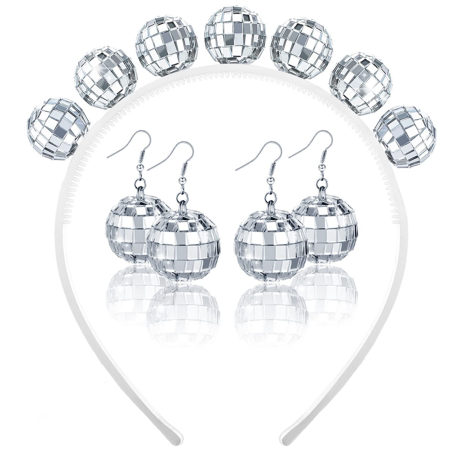 Wholesale Mirror Ball Earrings Party Dance Accessories Hip Hop Punk Style Ear Decorations