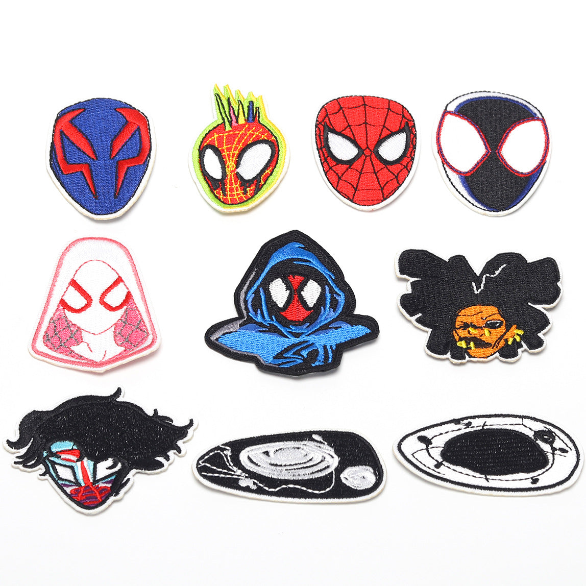 Wholesale 10 Pack Cartoon Embroidered Patch Set Sup erhero Theme DIY Sew On Patches For Clothing Bags Towels Fashion Accessory For Resale MysteryZone
