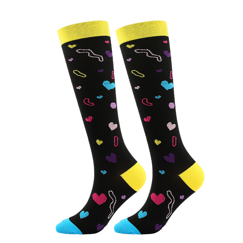 Wholesale Valentine's Day Compression Socks, Sports Slimming Legs, Medical Assisted Elastic Socks