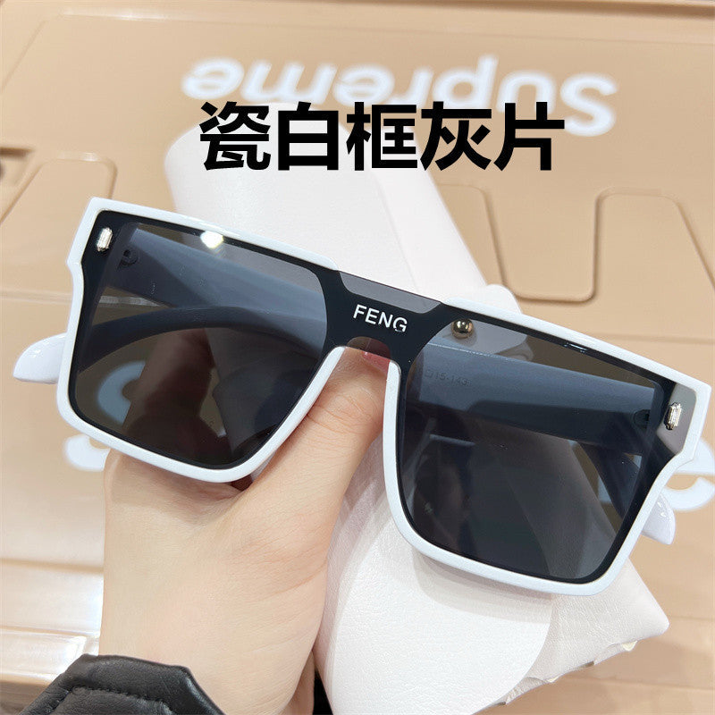 Wholesale Square Sunglasses Hip Hop One-Piece Outdoor Sun Protection Sunglasses