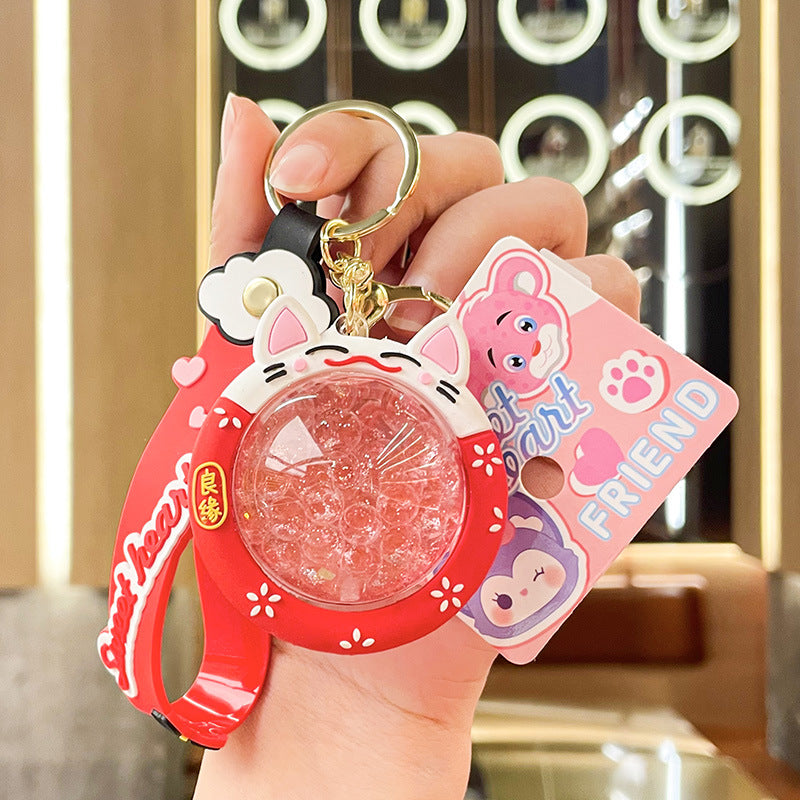 Wholesale Acrylic Luminous Keychain Pendant Cute Drifting Bottle