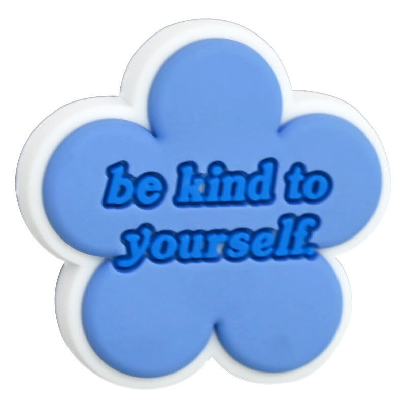 Wholesale Random 100pcs/pack  English phrase series cartoon beads