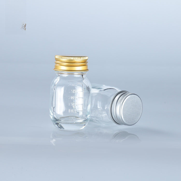 Wholesale 10pcs spot supply Crystal White Material 30mL graduated glass bottle medicine paste special bottle