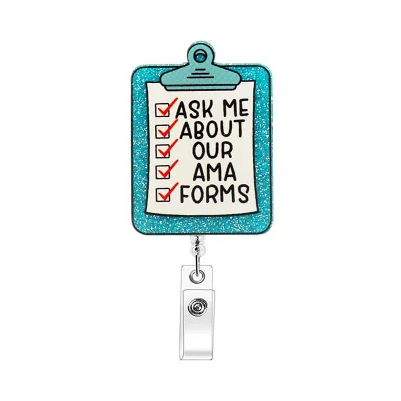 Wholesale 10pcs Customizable Loose Powder Acrylic Badge Reels