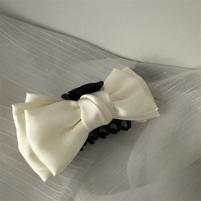 Wholesale Fugitive Princess Tiara Black Double-sided Large Bow Gripper