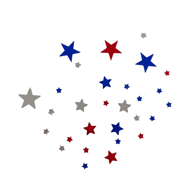 Wholesale 10MM flat mixed three-color star sequins