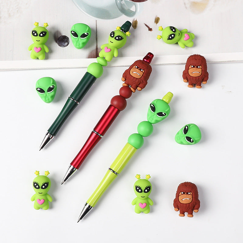 Wholesale 20pcs/pack Bigfoot 3D silicone beads DIY bead pen