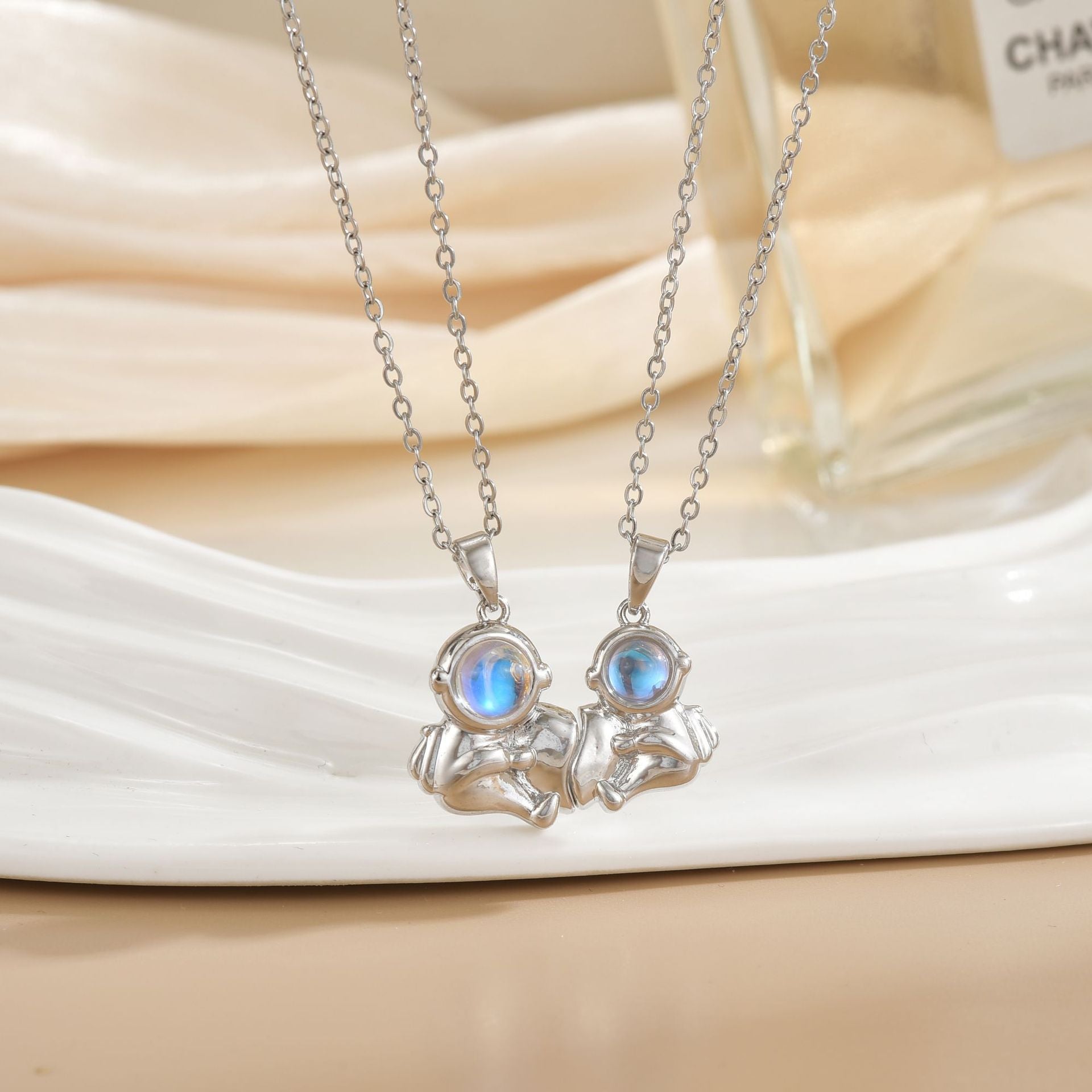 Wholesale Magnetic Sun Moon Titanium Steel Necklace
