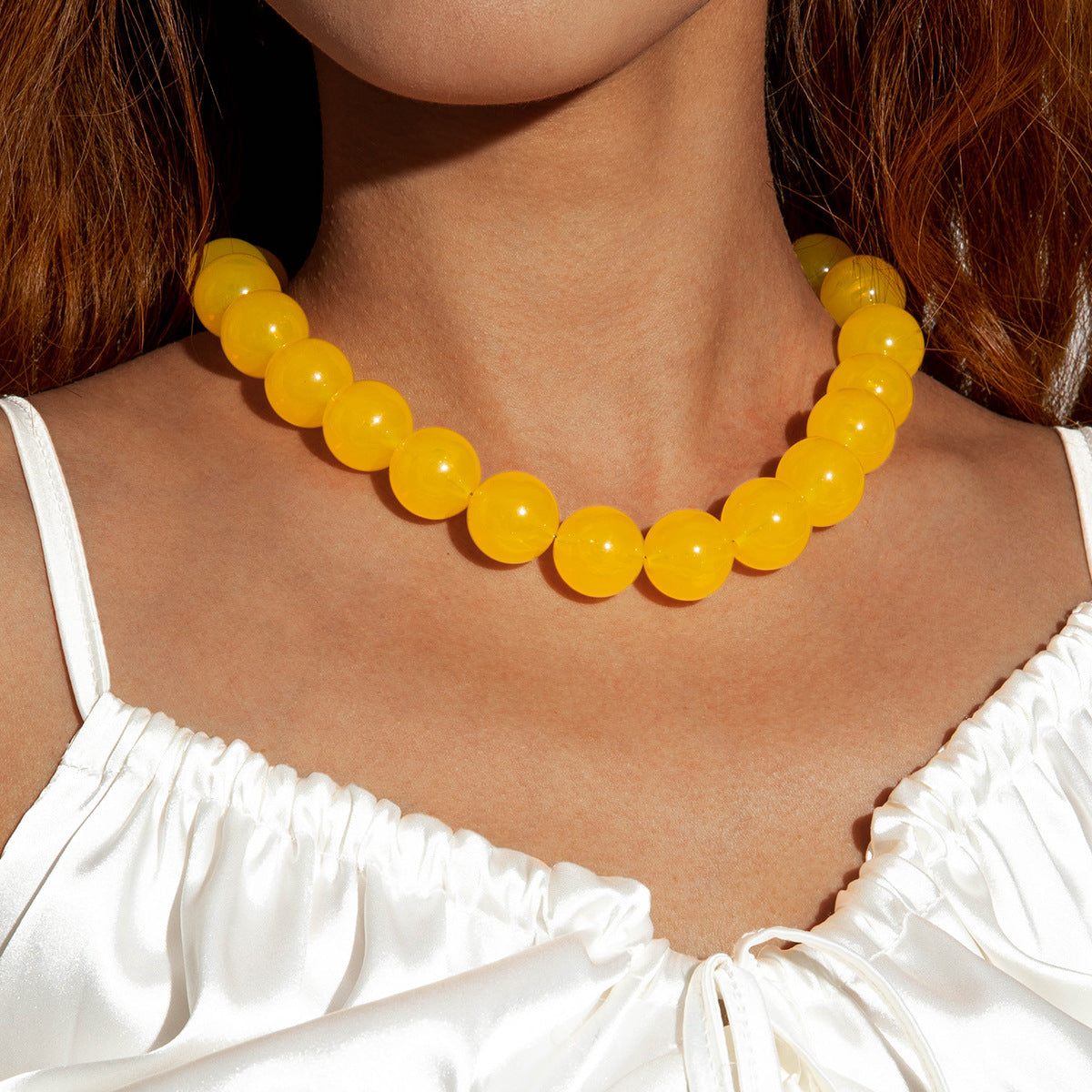 Wholesale Colorful Acrylic Beaded Necklace