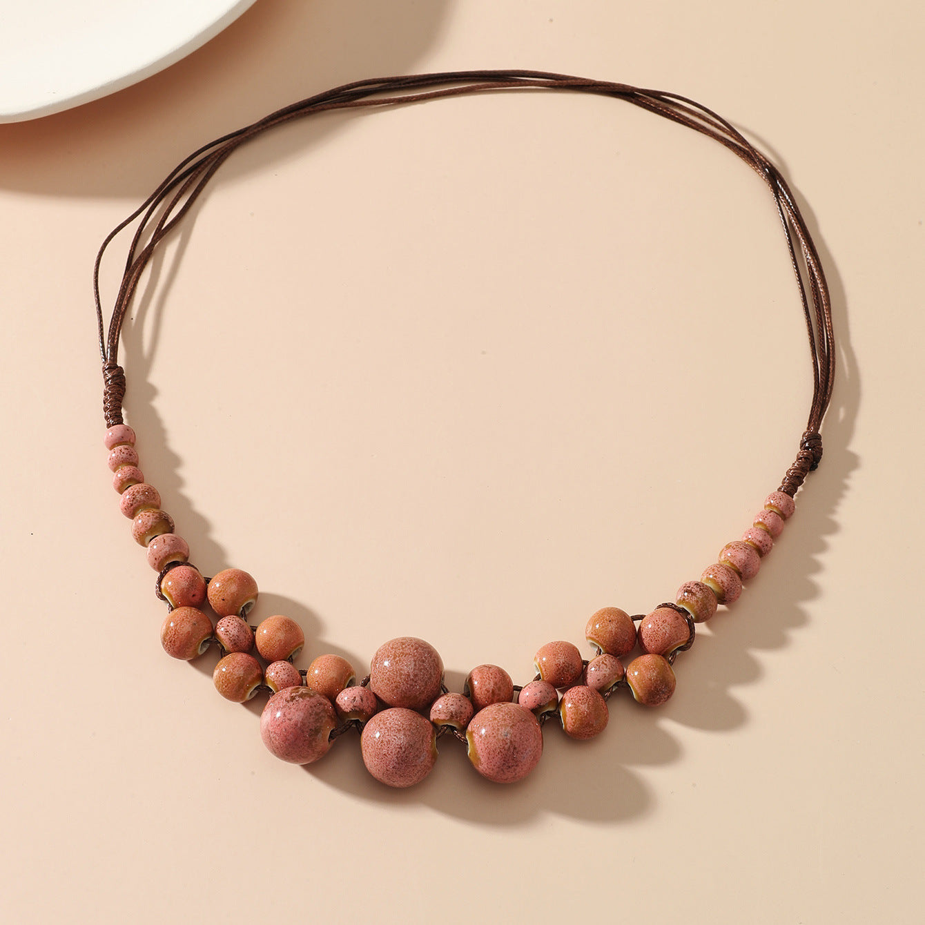 Wholesale Ceramic Gravel Colored Necklaces