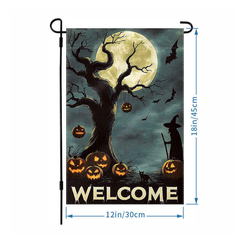 Wholesale Halloween Garden Flag Skull Hanging Flag Party Atmosphere Garden Flag