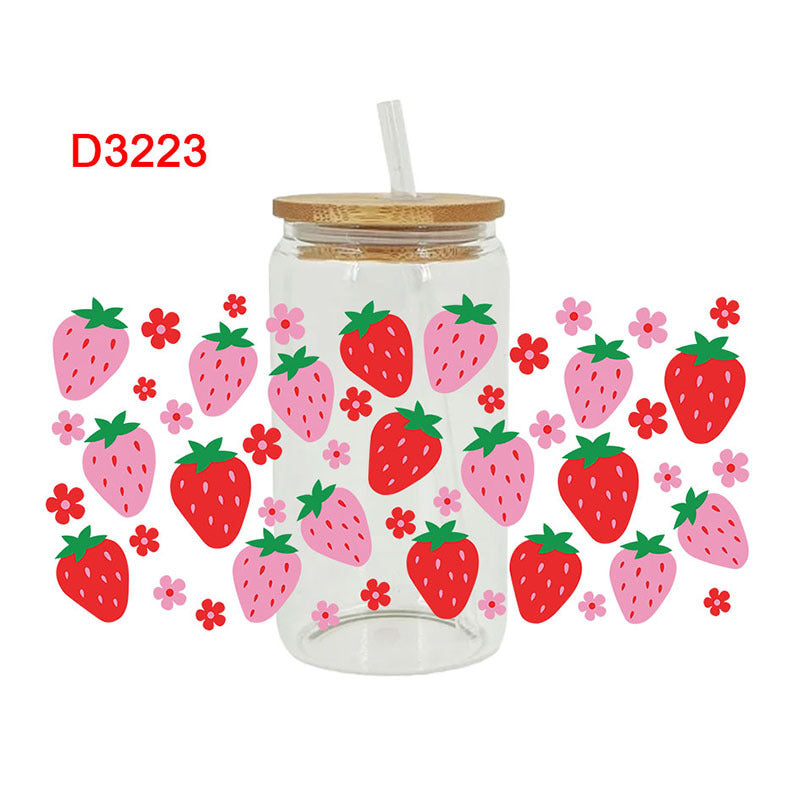 Wholesale  Cartoon printing heat 16oz Cup UV DTF Wraps