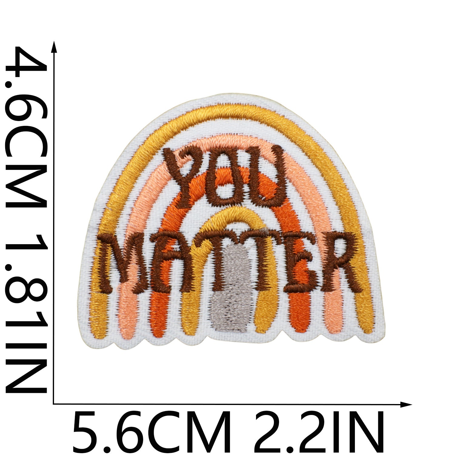 Wholesale Polyester Embroidered Patch Decorative Accent Inspirational Quote Love Yourself English Slogan Applique For Clothing Bags DIY Craft Stylish Fashion Accessory