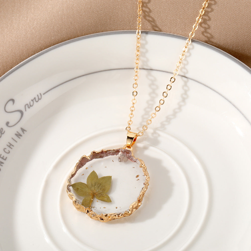 Wholesale December Immortal Flower Necklaces