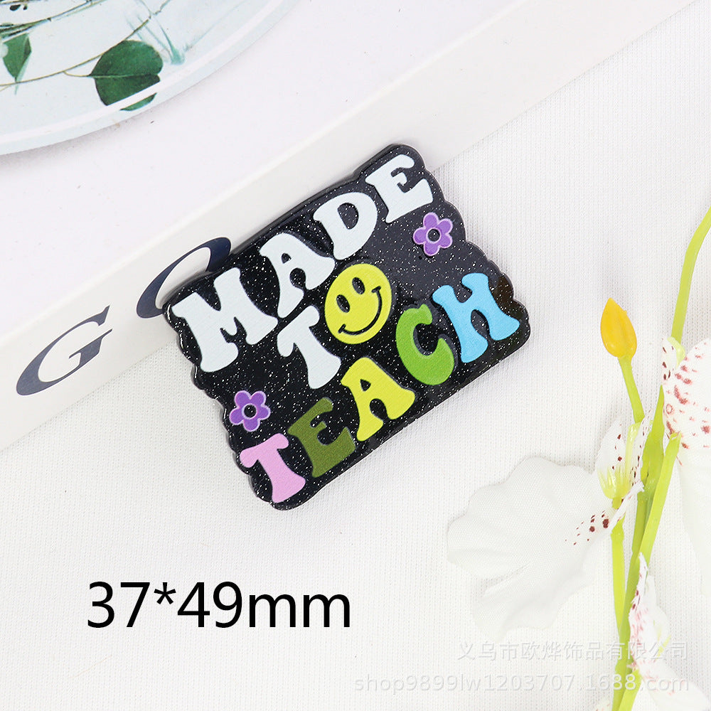 Wholesale 10pcs acrylic pin DIY patch accessories