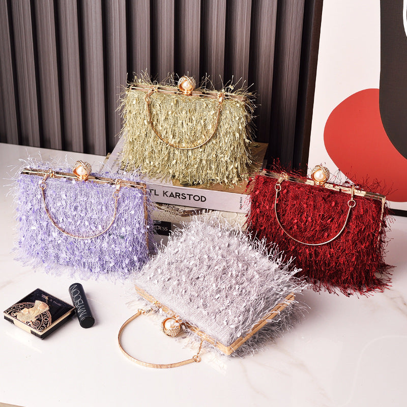Wholesale Tassel Dinner PU Handbags