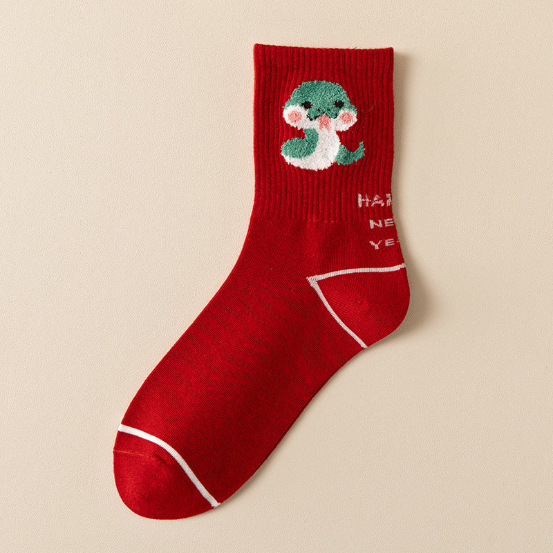 Wholesale Wholesale red socks cotton socks