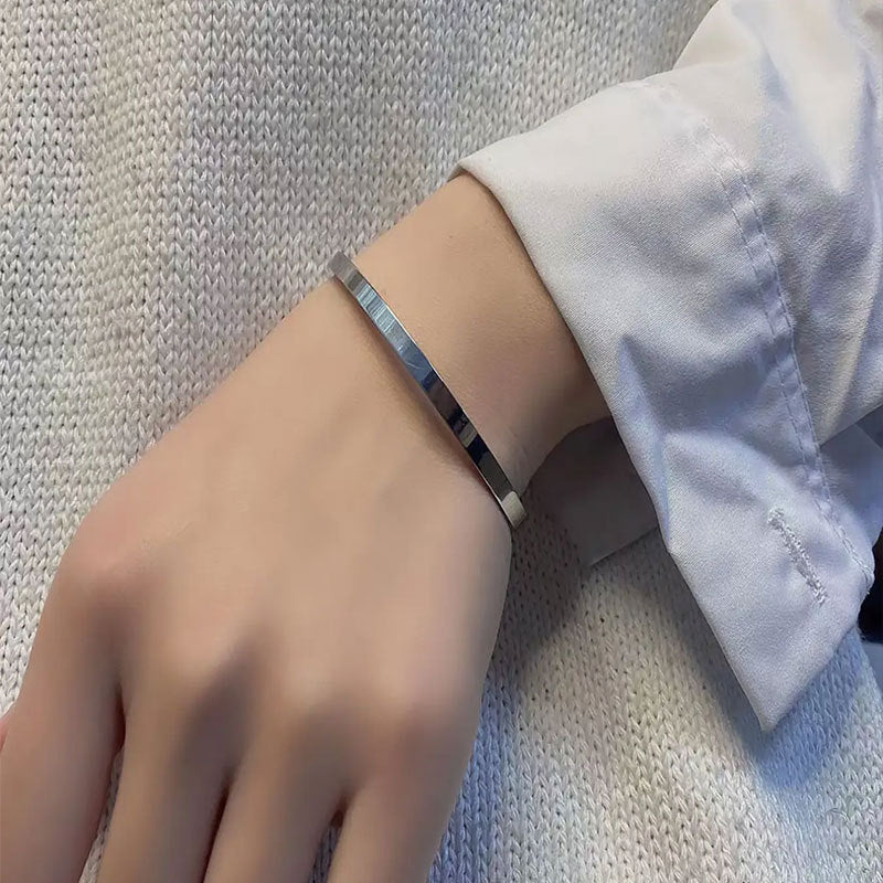 Wholesale Plain Ring Smooth Titanium Steel Bracelets