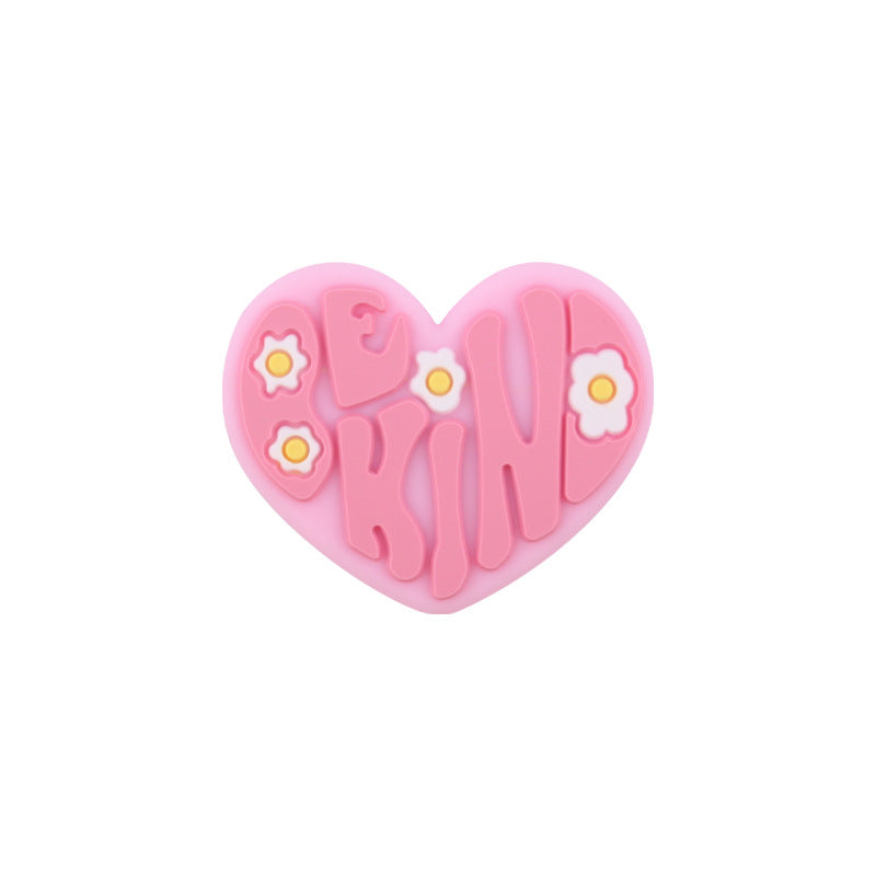 Wholesale Cartoon Love Flowers Silicone Creative DIY Focal Beads